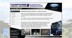 Desktop Screenshot of hampshirefreightservices.co.uk